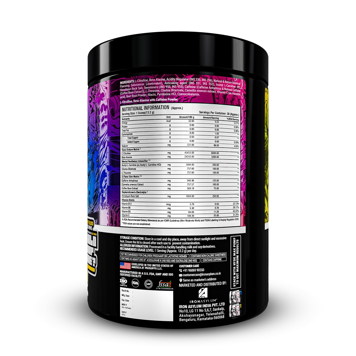 ProSupps Hyde Nightmare Jawbreaker Pre Workout Powder, 30 Servings — Amazon image 7