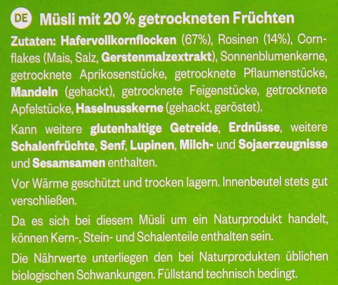 Brüggen Bircher Müsli, 4er Pack (4 x 2 kg)