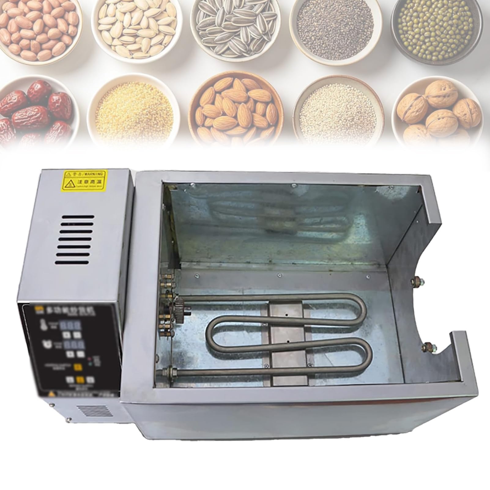 Pnpaea Commercial Coffee Roaster Machine,Electric Coffee Bean Roaster Machine, Electric Drum Coffee Roaster,for Baking Coffee, Chestnut, Peanuts, Grain Type5