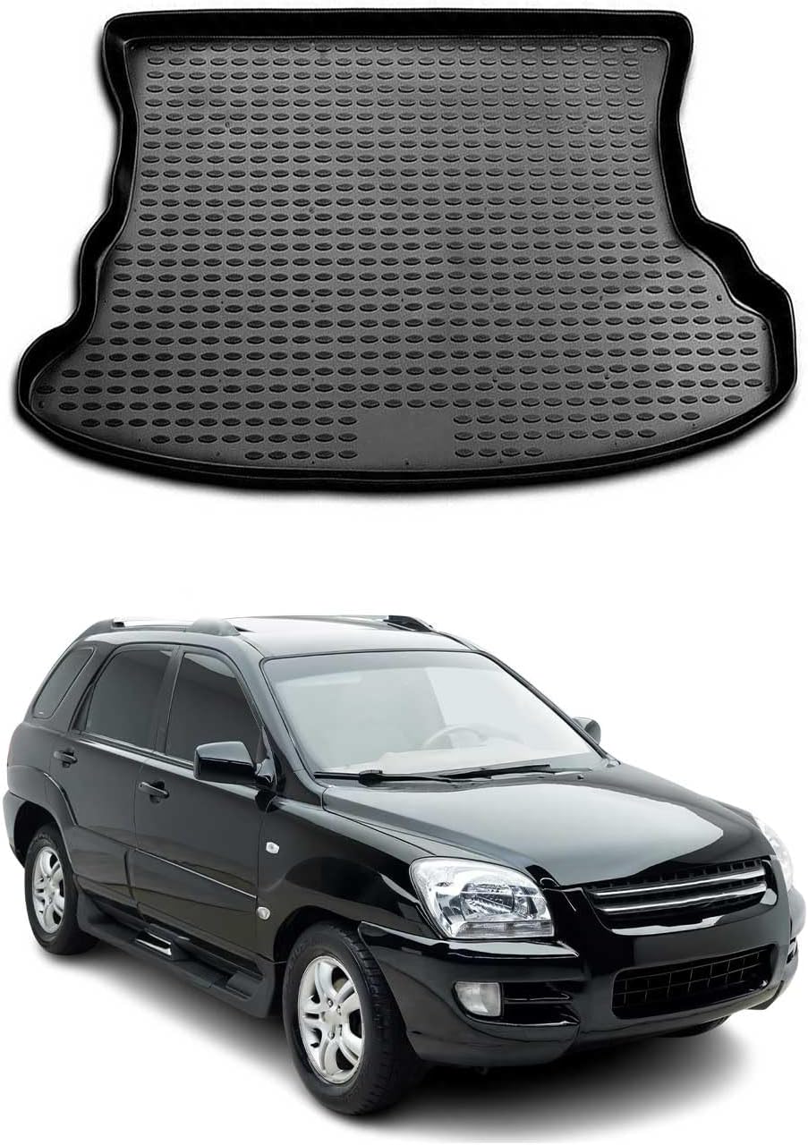 OMAC Cargo Mats Liner for Kia Sportage 2005-2010 Waterproof TPE Black