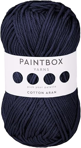 Miniatura 27 de Paintbox Yarns Hilo Aran 100% Algodón 1.76oz (50g), 93 Yardas (85m) - Lana Peinada Vino Tinto para Ganchillo o Tejer - Suave, Ligero para Suéteres