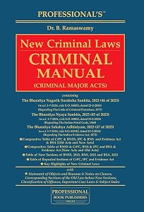 New Criminal Laws Manual – Professional's BNS & Sakshya Acts