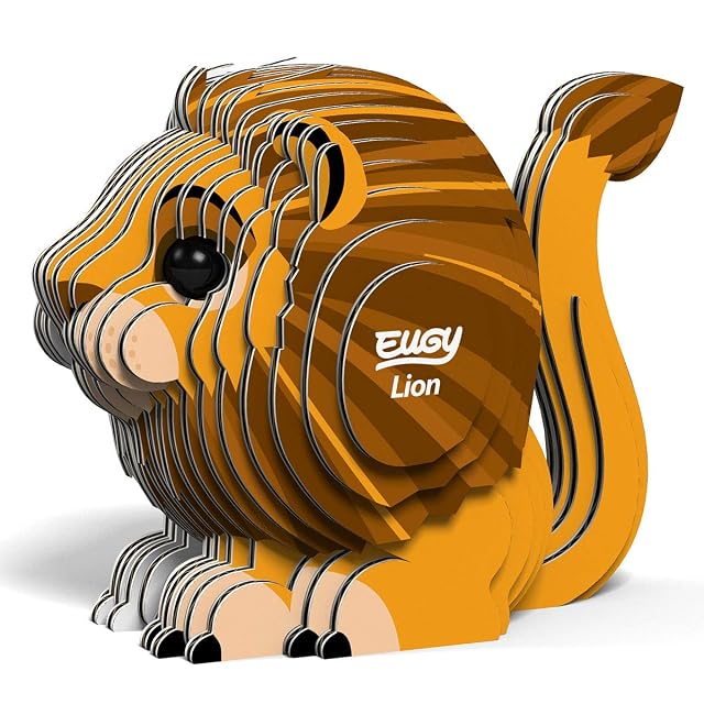 EUGY 070 León. Eco-Friendly 3D Paper Puzzle