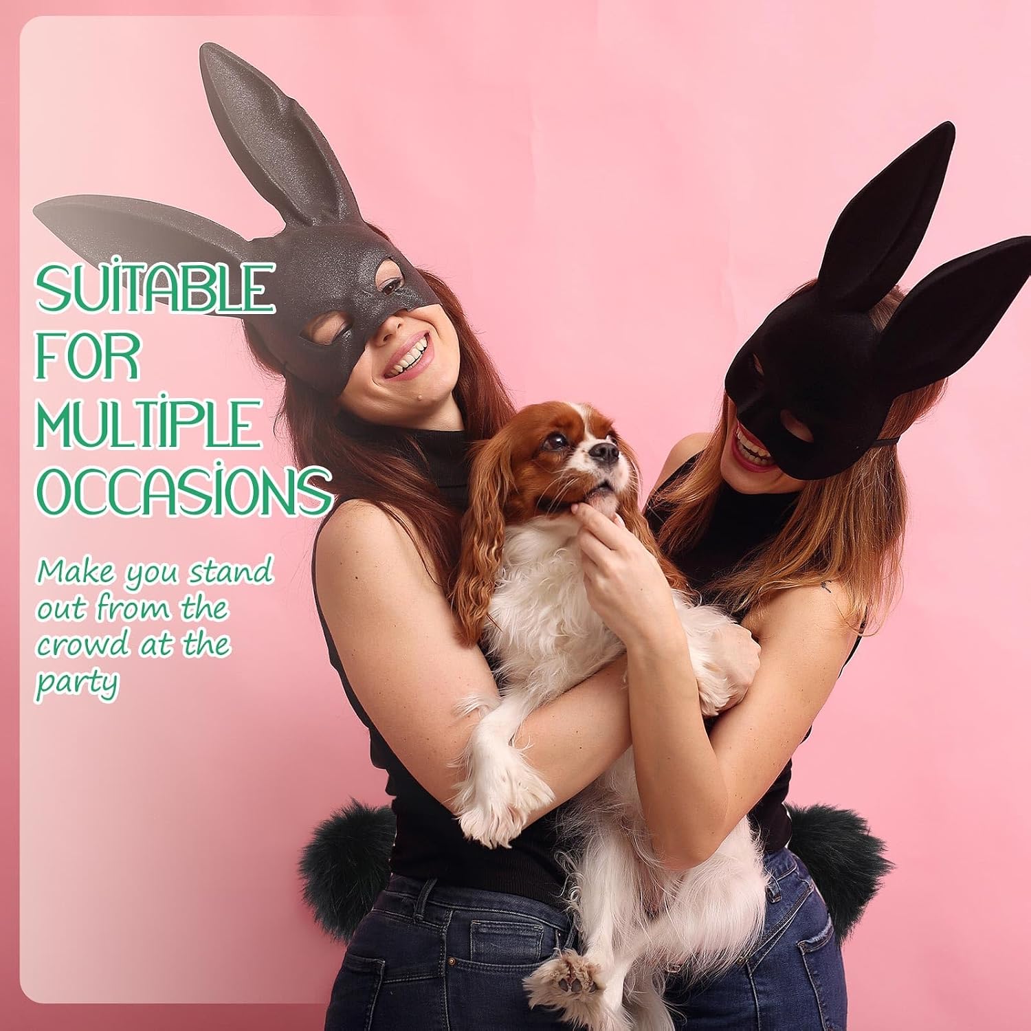 Maiteenly 6 Inch Jumbo Plush Bunny Tail Extra Large Rabbit Tail Bunny Costume Accessories for Easter Graduation Party Cosplay