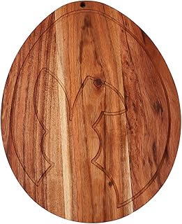 Affinity Decor Egg Shaped Wood Serving Board