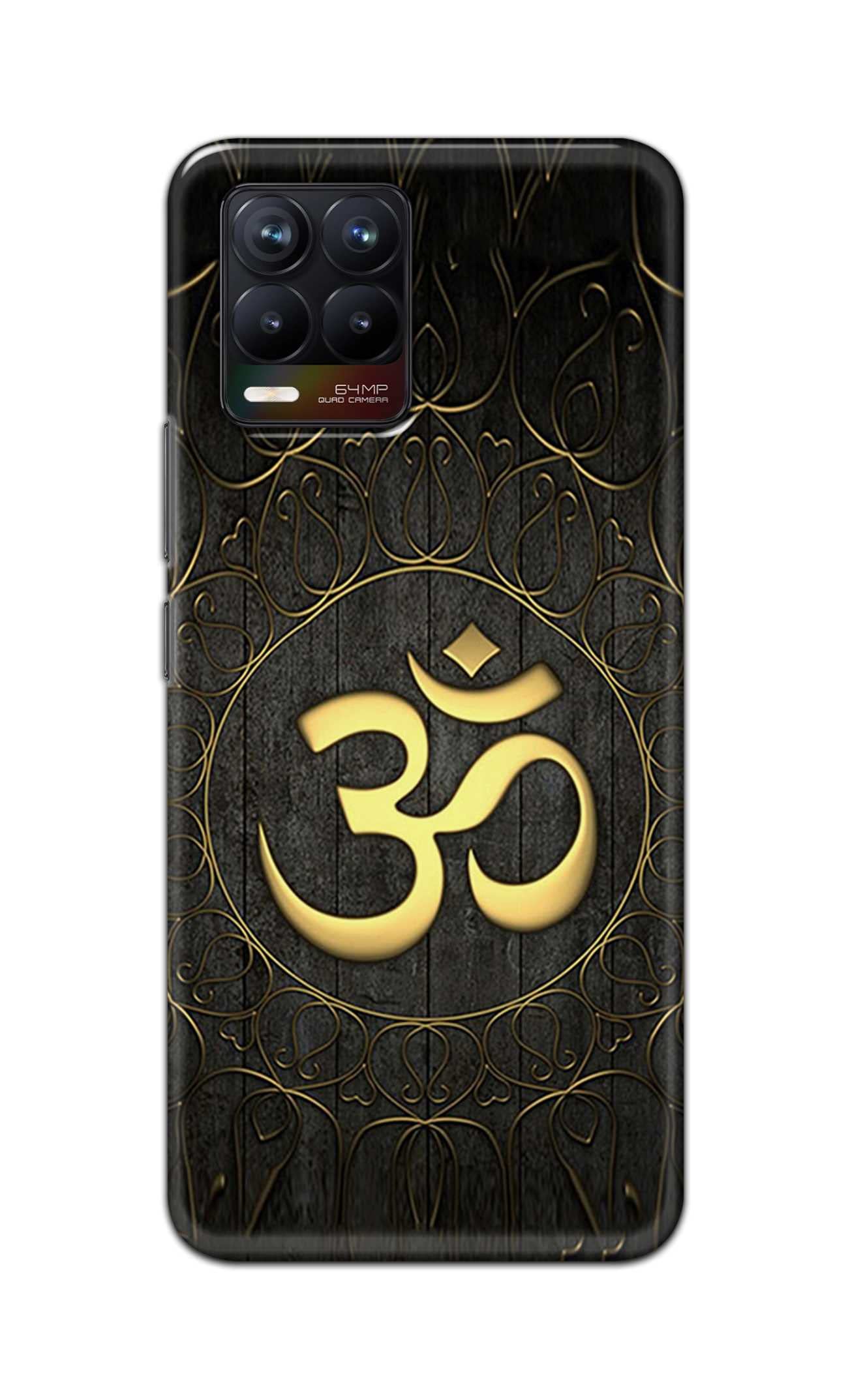 PRINTFIDAA® Printed Hard Back Cover Case for Realme 8 4G | Realme 8 Pro 4G Back Cover (Auspicious Om) -2004