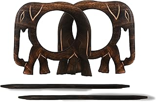 RII Beautiful Curtain Tiebacks, Antique Wooden Curtain Hook, Handmade Wo...