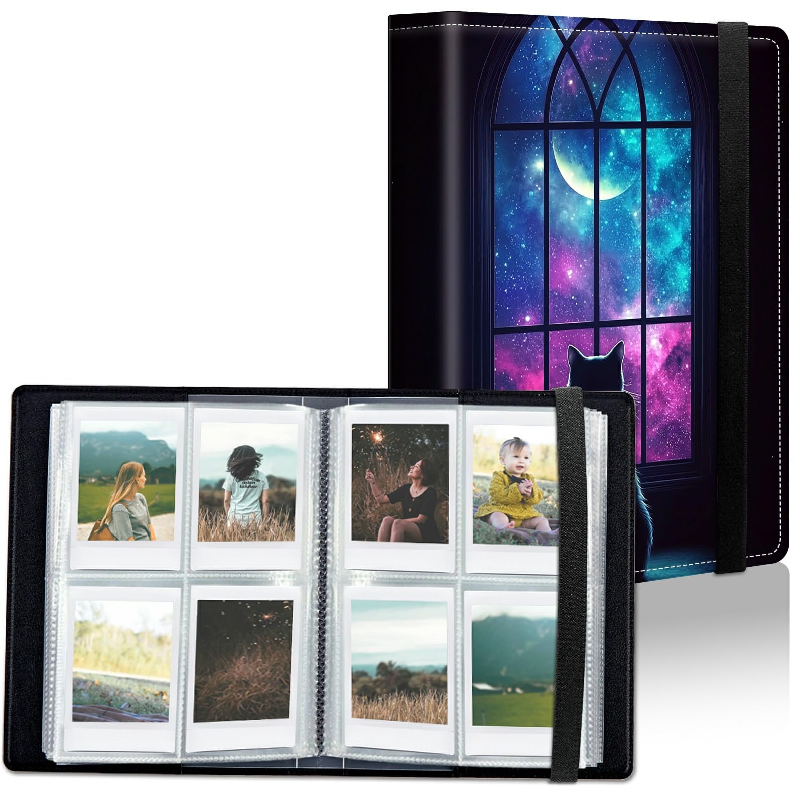 Álbum de fotos para aniversario y bodas con elegante ventana frontal personalizable