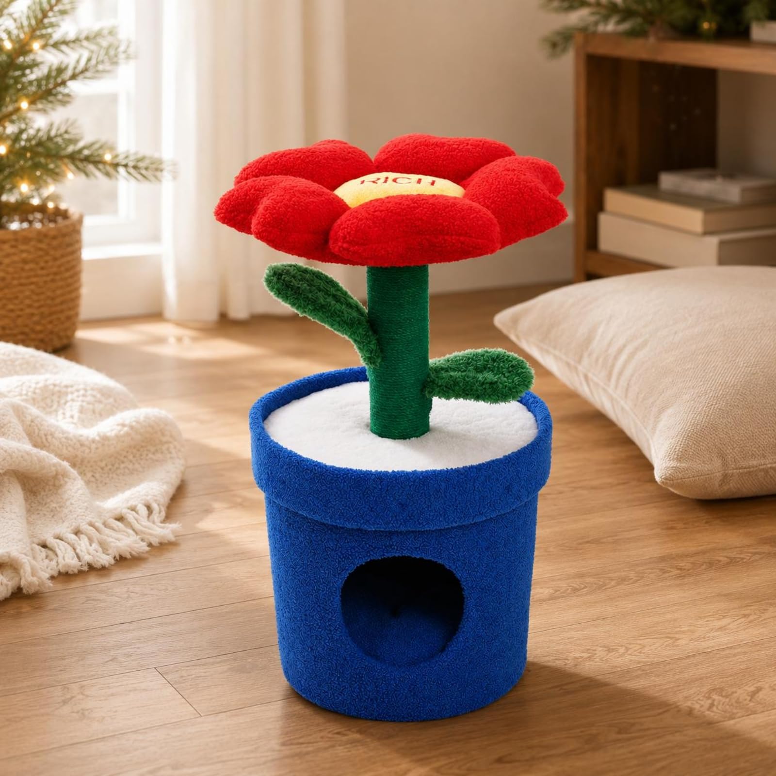Generico Piantare per Gatti Ad Albero, Tiragraffi Multifunzionale per Gatti