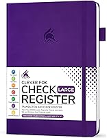 Vista 14 de Clever Fox Libro de registro de cheques – Registro de transacciones de lujo, libro de contabilidad contable, registro de cheques y libro de registro