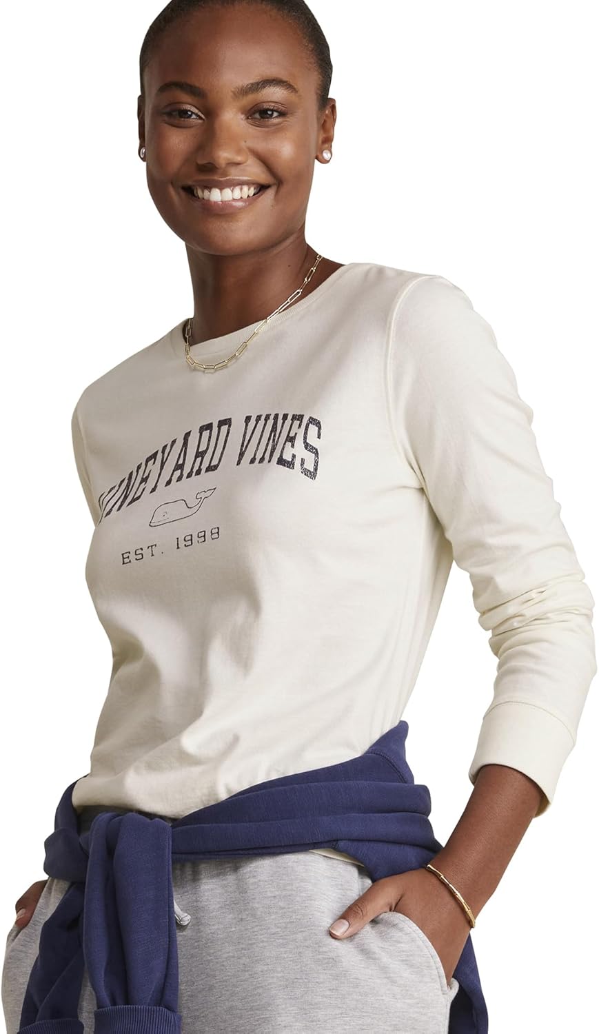 Vineyard Vines Womens Heritage Vineyard Vines Long-Sleeve Tee