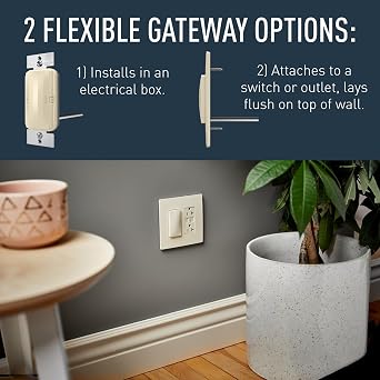 Legrand Radiant WNRH1LA Smart Gateway with Netatmo, Compatible with Alexa, Google Assistant & Apple HomeKit, Light Almond (1 Count)