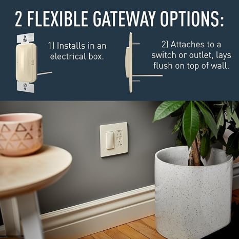 Legrand Radiant WNRH1LA Smart Gateway with Netatmo, Compatible with Alexa, Google Assistant & Apple HomeKit, Light Almond (1 Count)