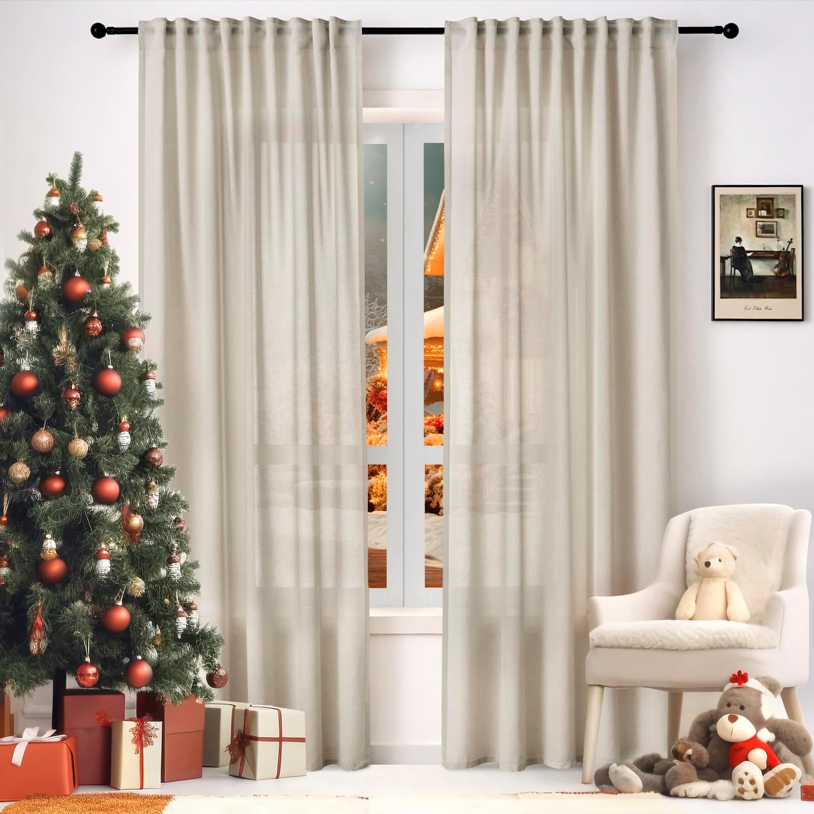 Gardinen Mit Weihnachtsmotiven