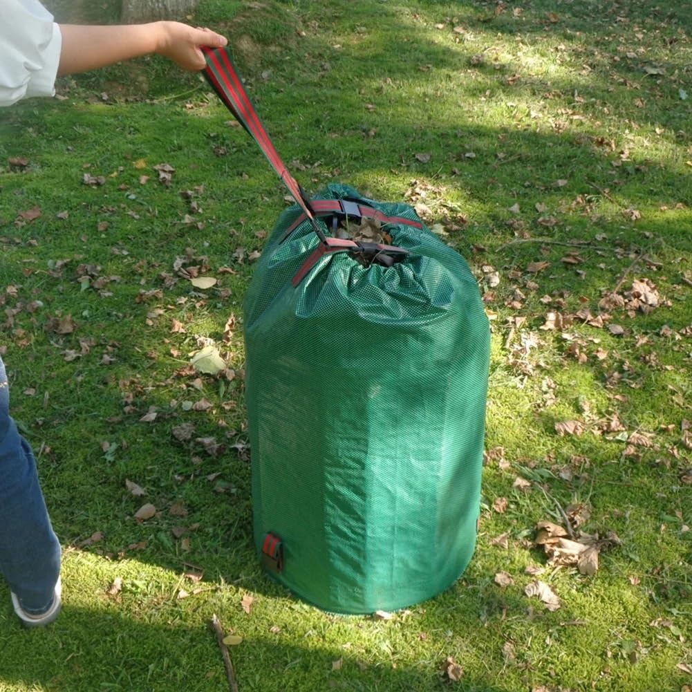 Borsa da giardino grande e resistente, riutilizzabile, rinforzata per riporre i rifiuti del con maniglia Sacco detriti giardino