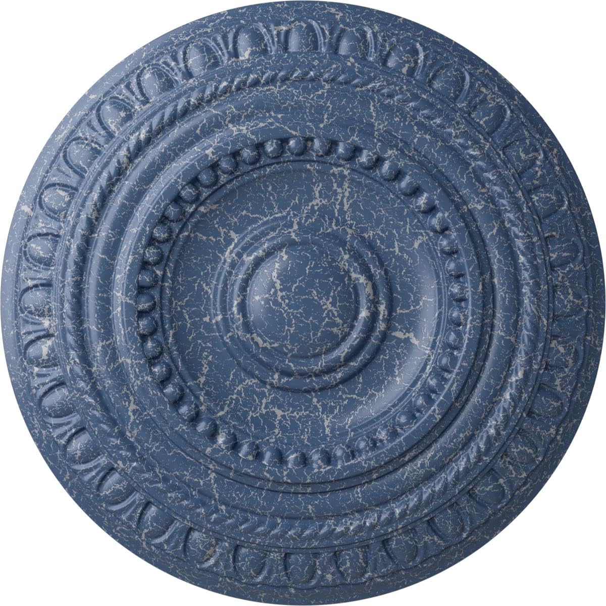 Ekena Millwork CM15ARAMC 15 3/4"OD X 1 3/8"P Artis Ceiling Medallion Fits Canopies Up to 6 7/8", Americana Crackle Hand-Painted Americana Crackle