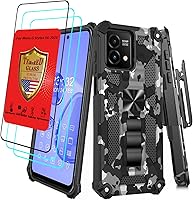 Vista 8 de Case for Moto G Stylus 5G 2023 with Screen Protector, Kickstand, Camo Design - for Motorola Moto G Stylus 5G (2023) - Military Grade Protection