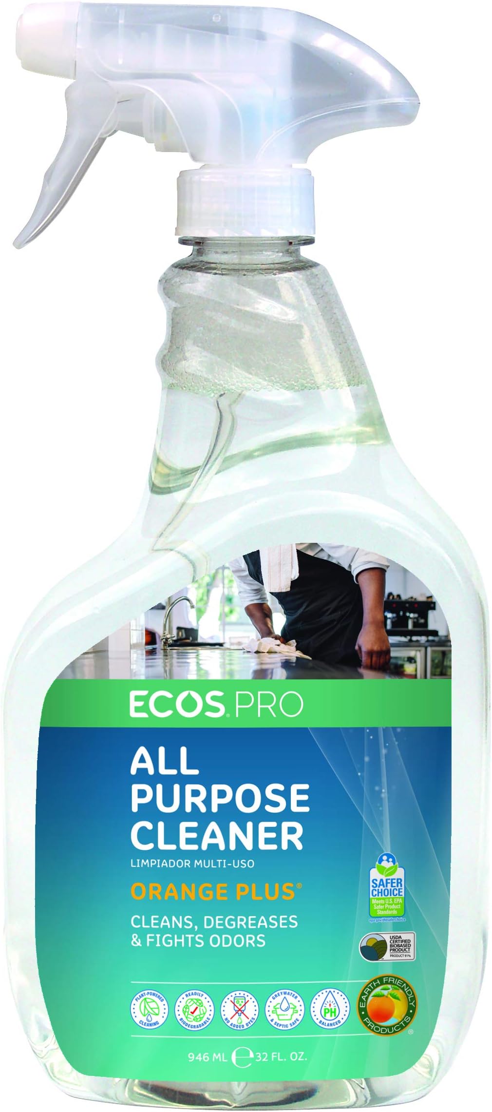 PL9706/6 All-Purpose Cleaner-Degreaser, Orange Plus (Pack of 6)