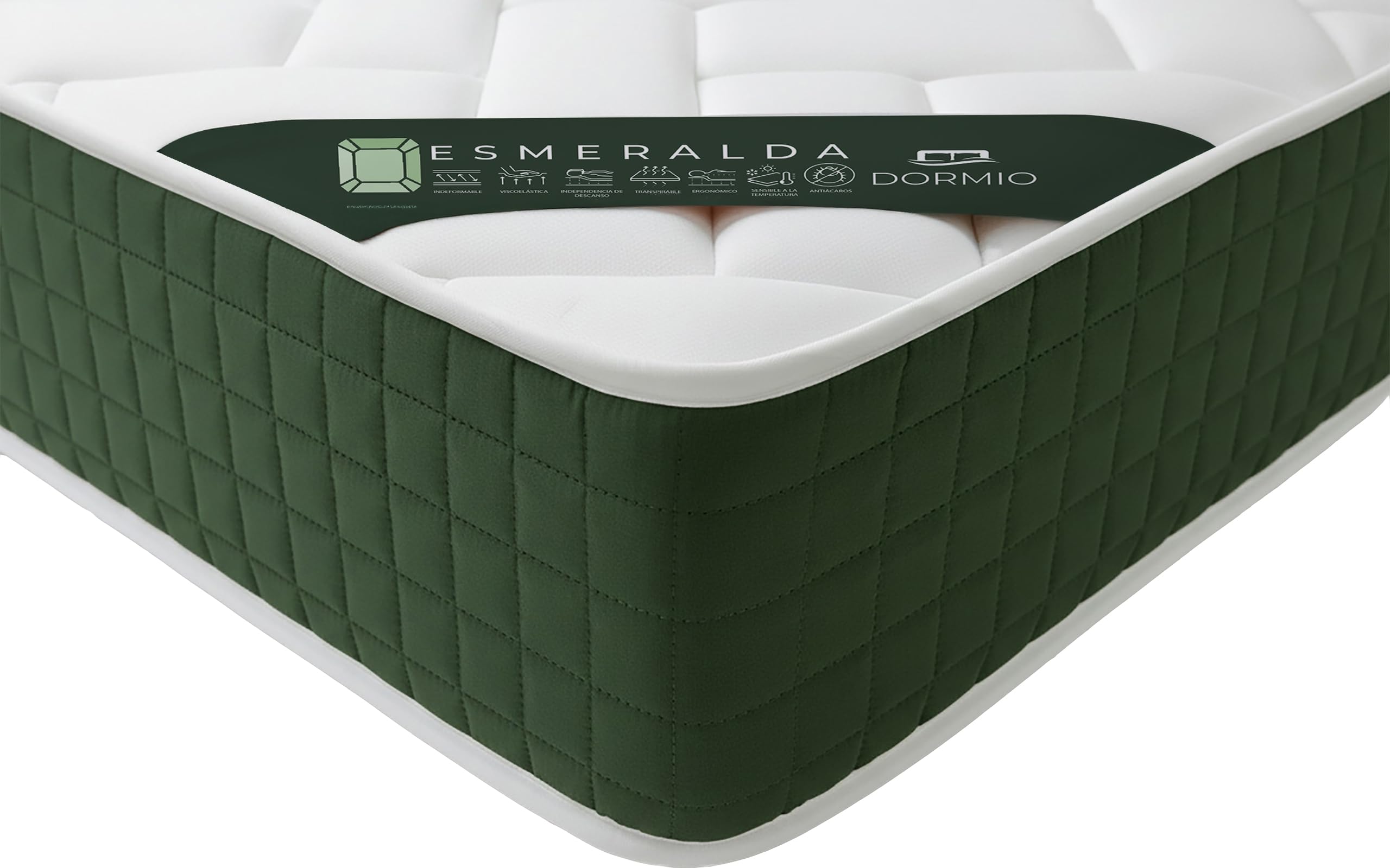 Dormio Esmeralda Colchón Viscoelástico Fresh 3D, 90x190 cm, Altura 21 cm, Reversible Frío/Calor, Confort y Firmeza Adaptable. — view 3