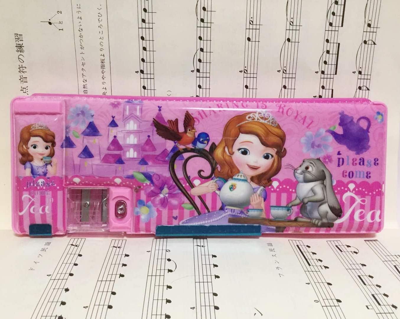 ディズニー プリンセス ソフィア 筆箱 小学生 女の子 ペンケース 鉛筆削り 女の子 キッズ 文房具 入学式 入園式 小学生 かわいい 入学 ふでばこ 両面開 お祝い プレゼント ペンケース 文房具 オフィス用品 Amazon