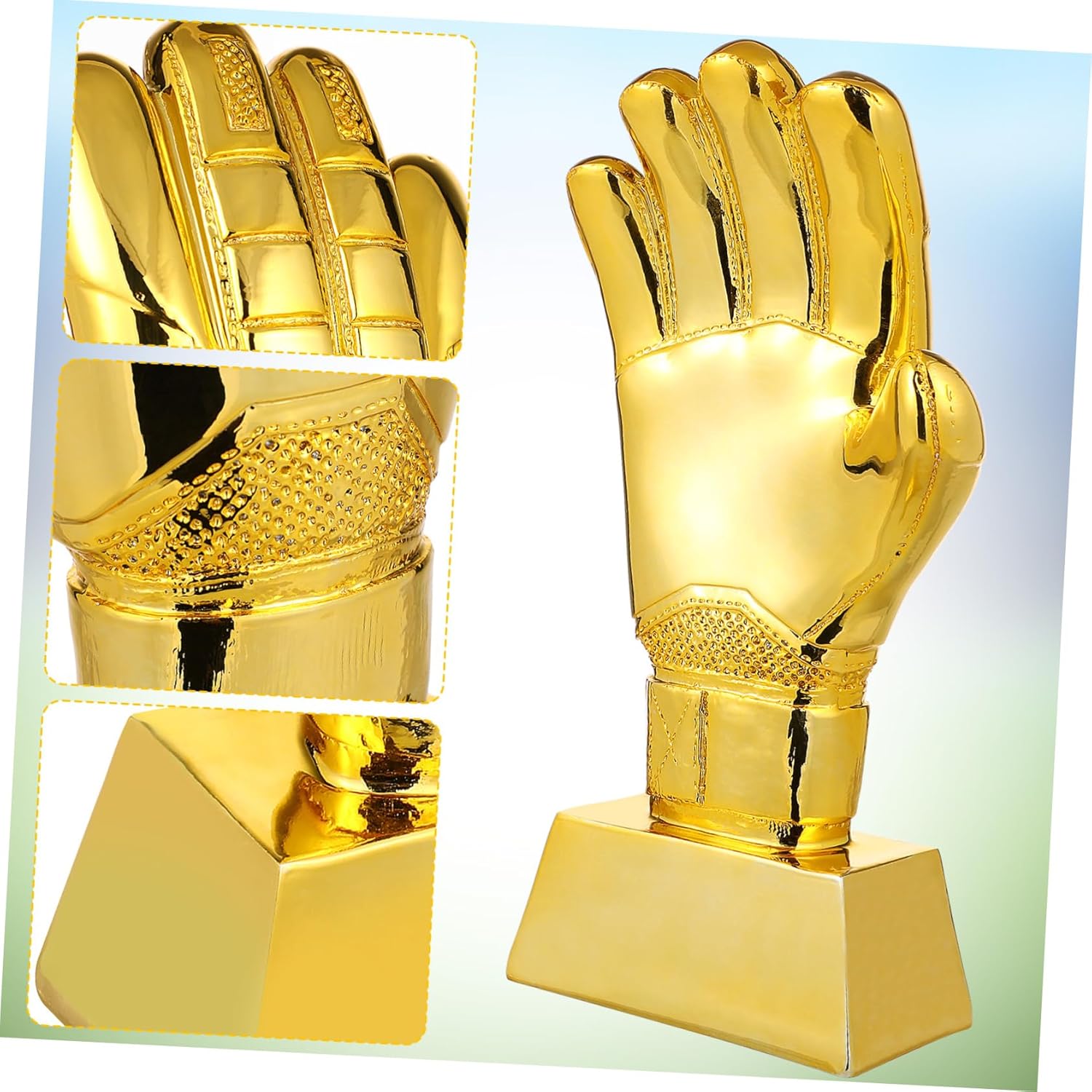 Soccer Goalkeeper Trophy Durable Glove Feature Award for Youth and Adult Players Elegant Trophy for Home and Office