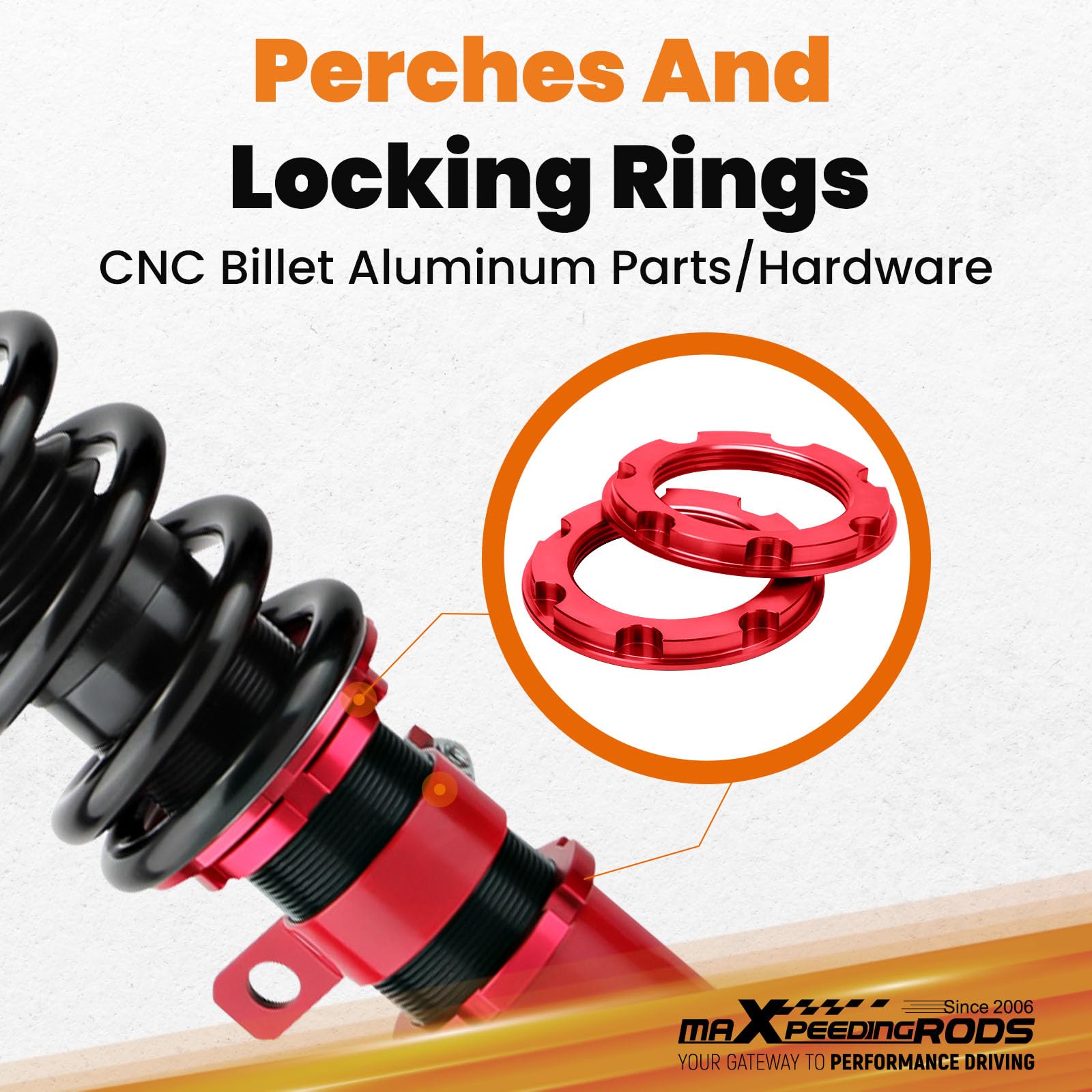 maXpeedingrods Ammortizzatore regolabile a 24 vie per Toyota Celica 1,8 VVT-i T-Sport 2000-2004