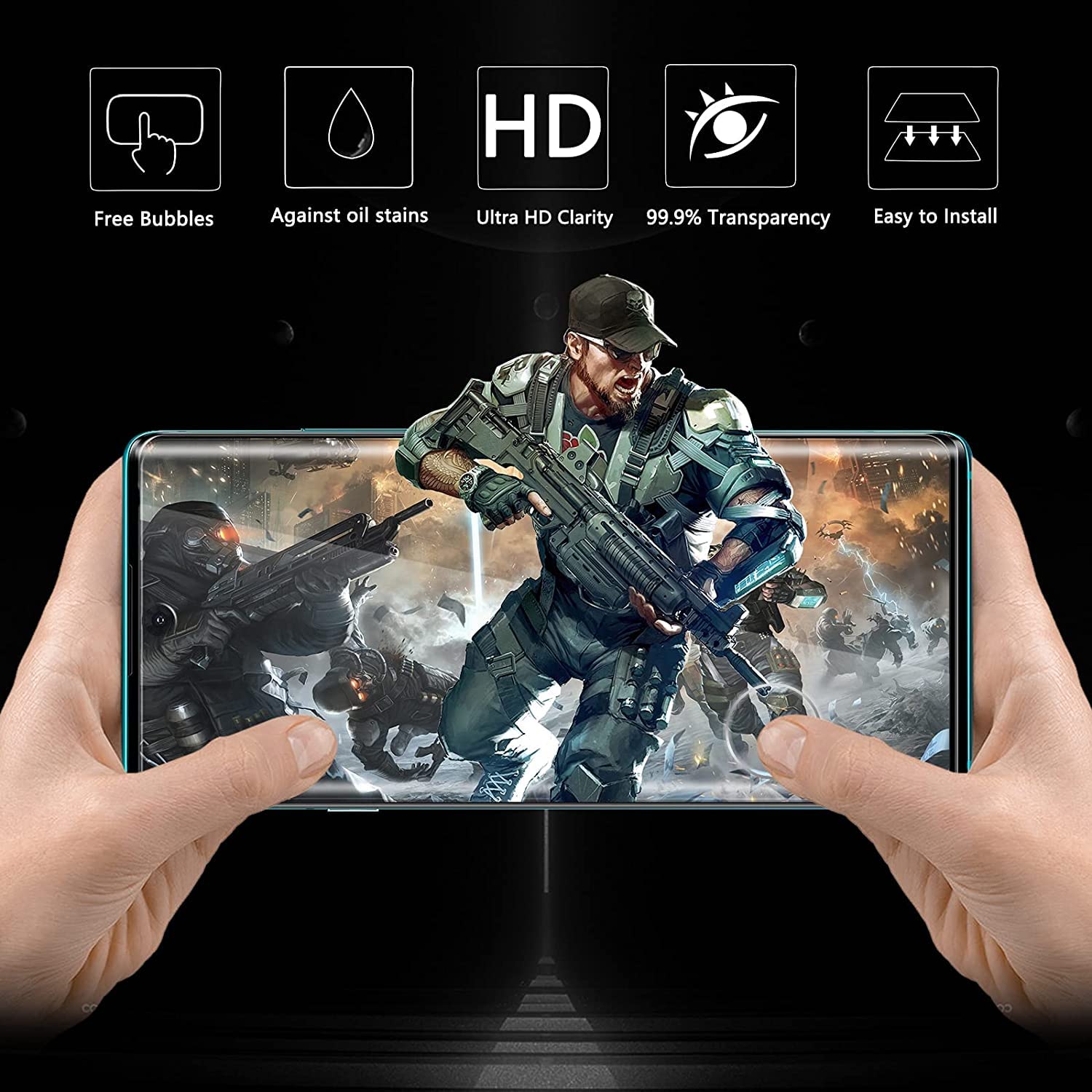 OAGELIM 2 Pack Screen Protector + Case Compatible with TCL 20