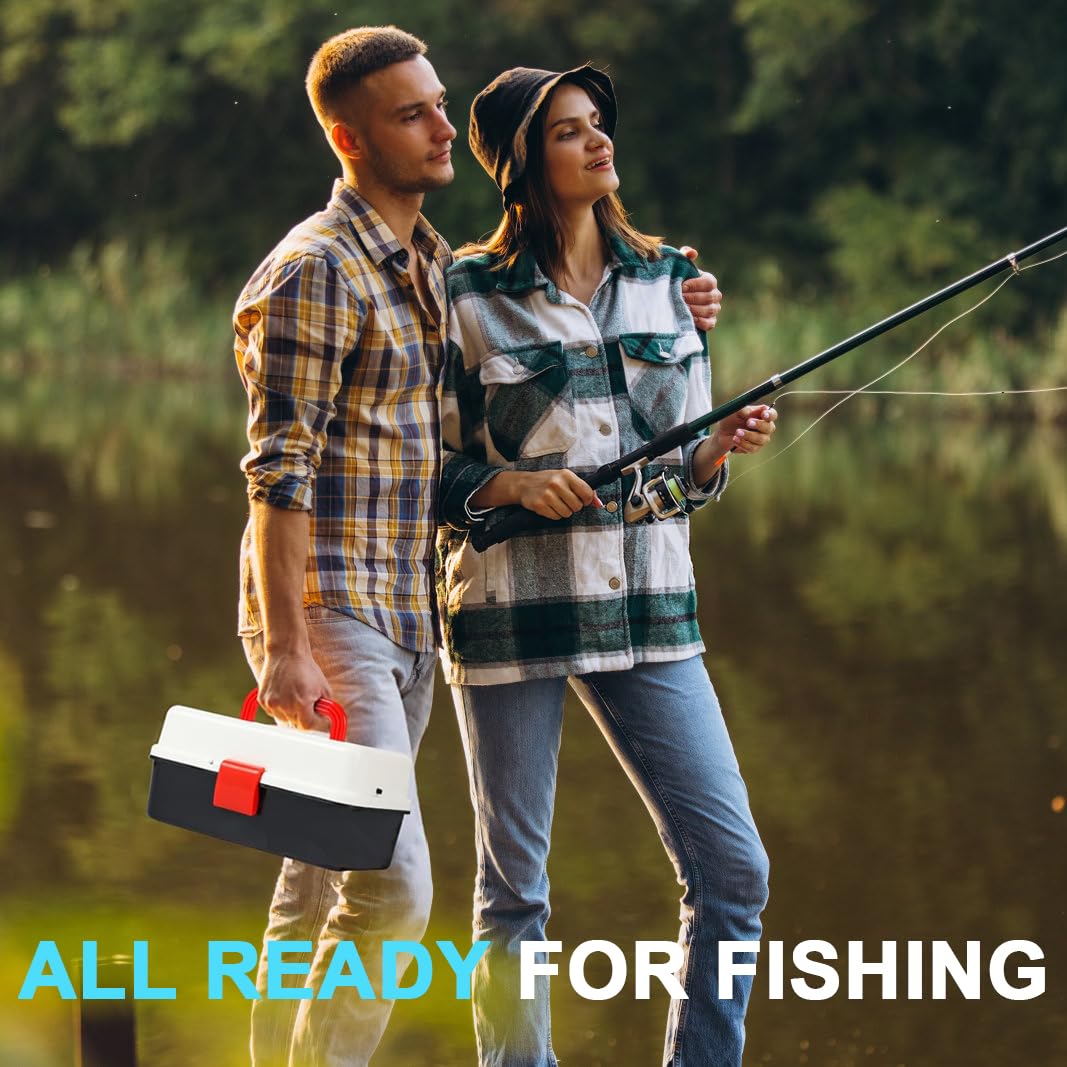 213 Piezas Señuelos de Pesca,Kits de Señuelos Pesca Accesorios Cebos Artificiales Articulos de Pesca Incluido la Anzuelos,Cebos,Pinzas de Pesca,etc.Regalo Masculino