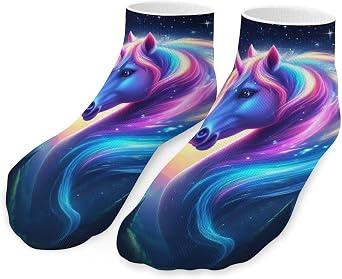 Womens Stretch Low Cut Ankle Socks, Soft Breathable No Show Socks Novelty Ankle Sock for Running Hiking