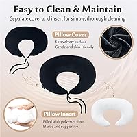 Vista 4 de AOSSA BBL - Almohada después de cirugía para dormir, levantamiento de glúteos brasileño postcirugía para sentarse a conducir, cojín de asiento