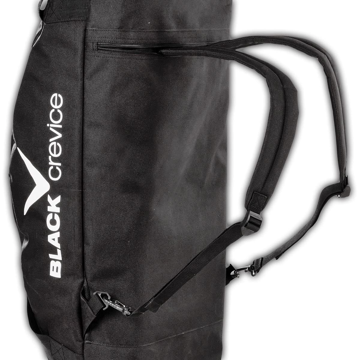 Black Crevice Sac de Snowboard Powder I Sac de snowboard avec poche extérieure supplémentaire I Sac robuste avec bandoulière rembourrée et poignée I Sac à dos pour snowboard I 160x20x20 cm