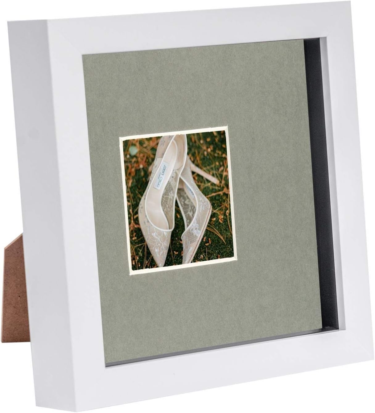 Download Buy Nicola Spring 6 X 6 3d Shadow Box Photo Frame Craft Display Picture Frame With 2 X 2 Mount Glass Aperture White Grey Online In Turkey B08ft9t8d5