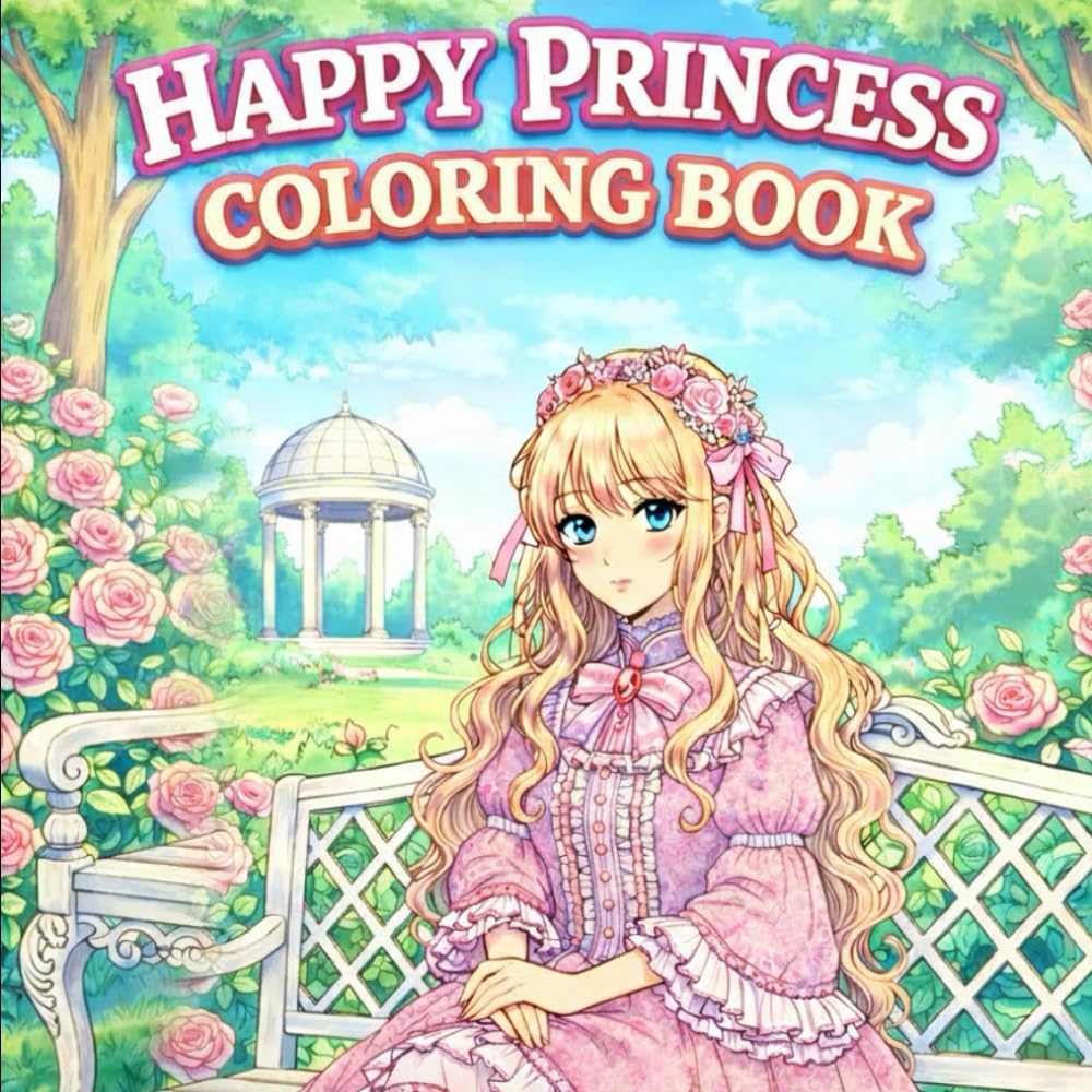Happy Princess Coloring Book