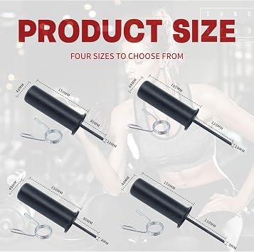 Weight Stack Pin and Spring Collar Weight Stack Extender Pin Commercial and Home Gym Accessories for Cable Tower and Functional Trainer Machine (Hanger Rod Length: 150 mm, 8 mm,Length 110mm)