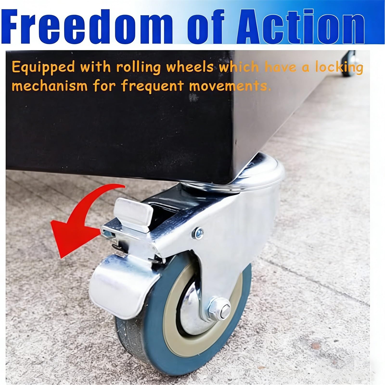 Carrello Porta sedie Pieghevoli con Ruote in Gomma bloccabili, Robusto Carrello per sedie impilabili, Facile da trasportare e salvaspazio.