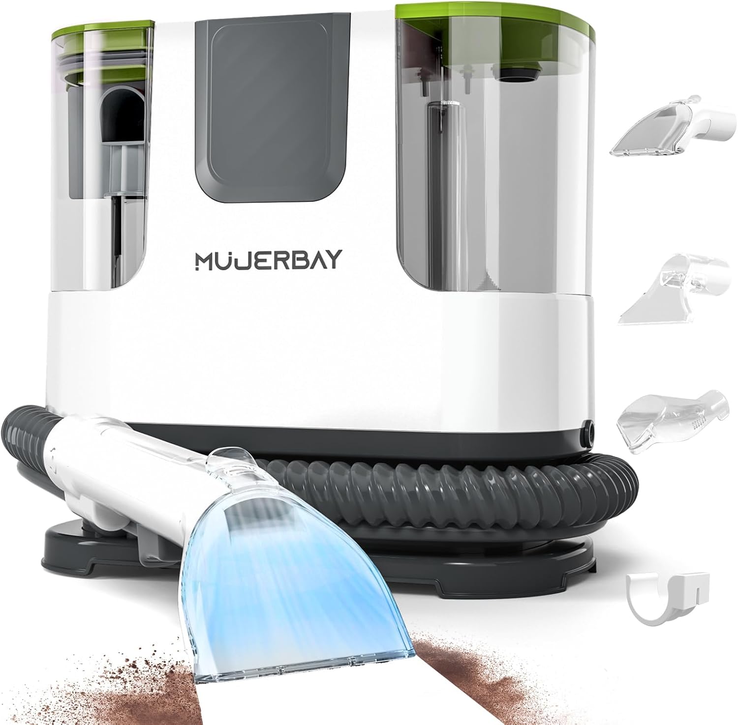 Upholstery Carpet Cleaner, MUJERBAY® 12Kpa Portable Spot