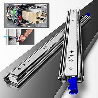 Sponsored Ad - AOLISHENG Heavy Duty Drawer Slides 22 Inch with Lock 235 lb Bearing Capacity Full Extension 3 Section Drawe...