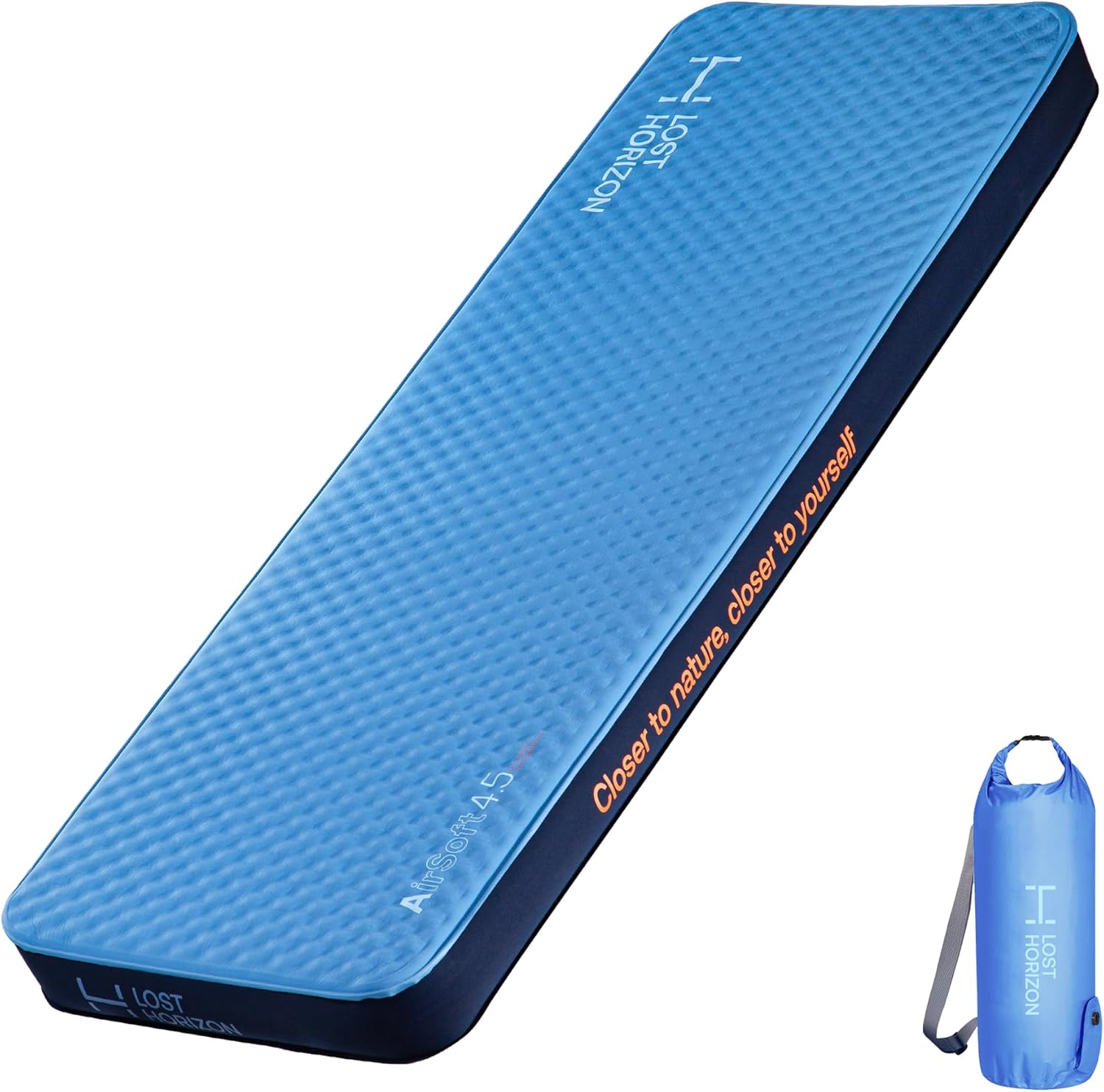 LostHorizon AirSoft 4.5” Thick Self Inflating Sleeping Pad with Solid Foam Cot Amazon.co.uk