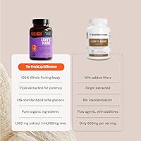 Vista 8 de FreshCap Mushrooms Cápsulas de suplemento de melena de león 14,000 mg - Extracto de alta potencia de melena de león, suplemento de hongos orgánicos