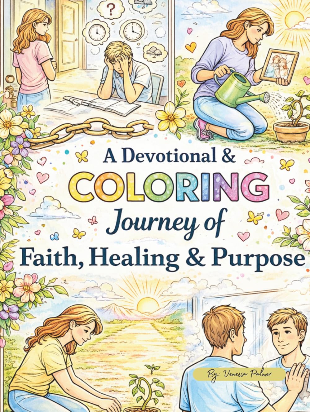 A Devotional & Coloring Journey of Faith, Healing & Purpose: Color Your World (The Color Your Journey Series)