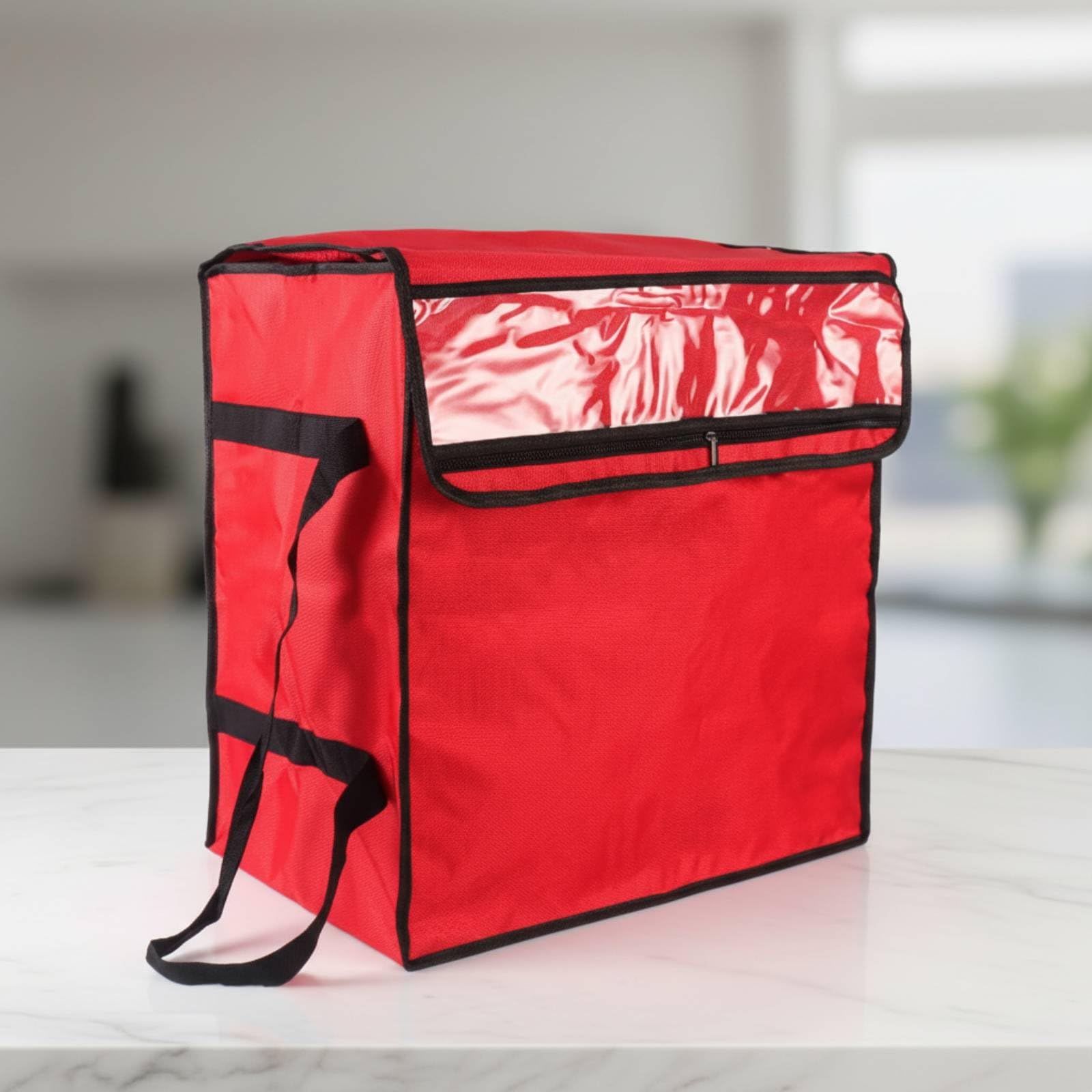 F Fityle Carrier Bolsa Térmica de Reparto Bolsa de Comida Bolso Aislante Portapizzas Acceso Rápido y Gran Capacidad para Múltiples Cajas Adecuada para