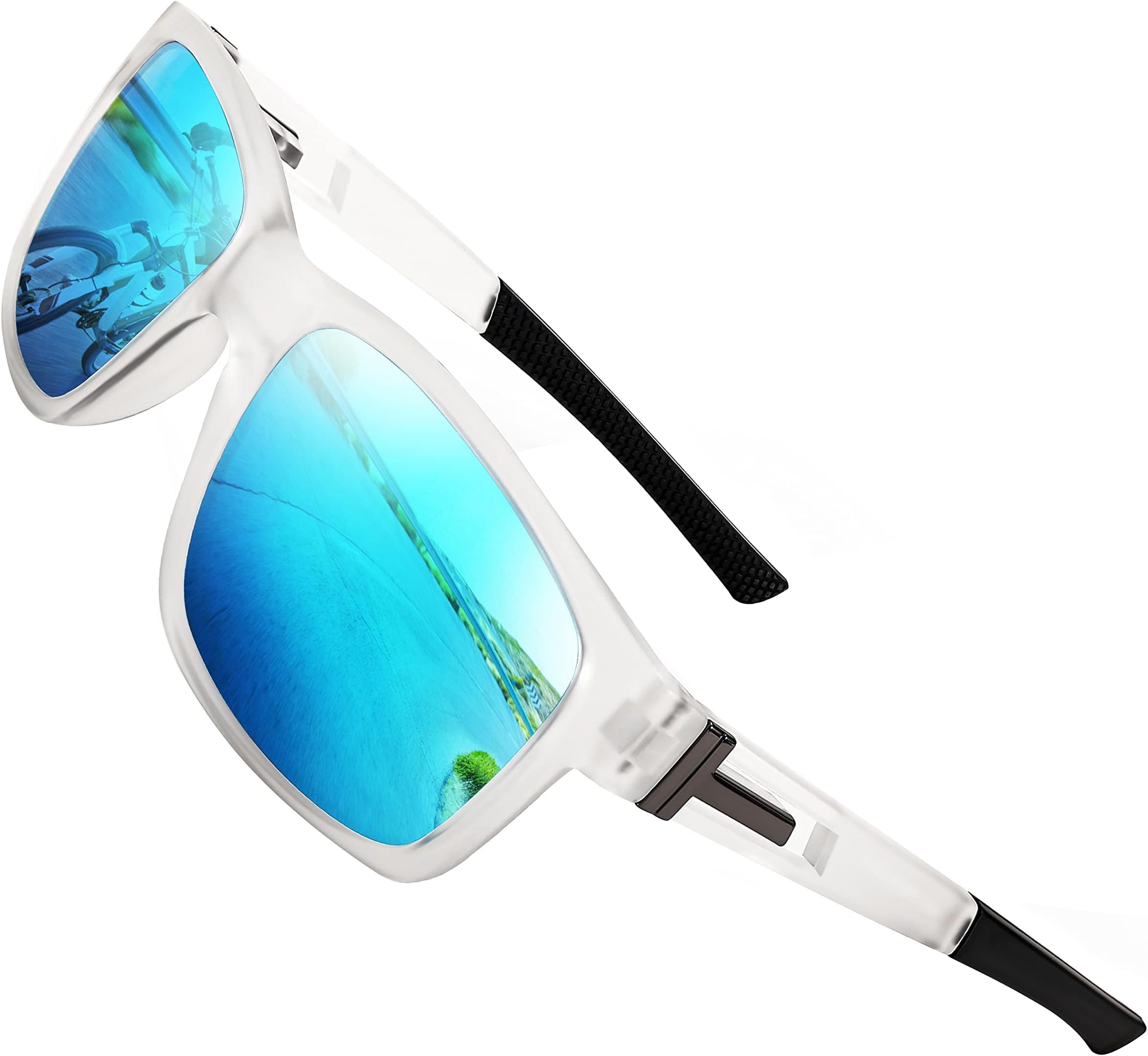 Karsaer Fashion Square Polarized Sunglasses for Men and Women Outdoor Sports Cycling Glasses E1128-in