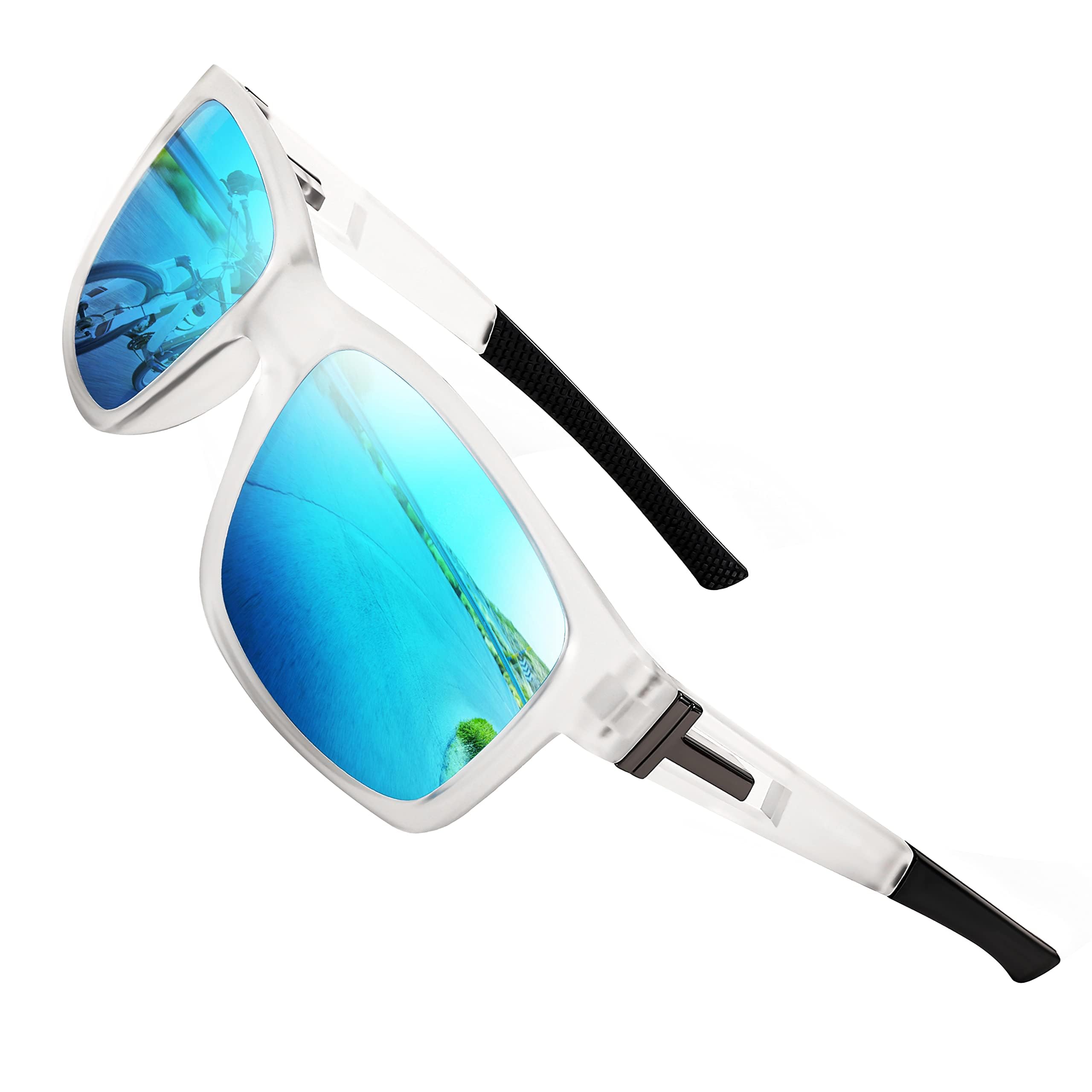 Karsaer Fashion Square Polarized Sunglasses for Men and Women Outdoor Sports Cycling Glasses E1128-in