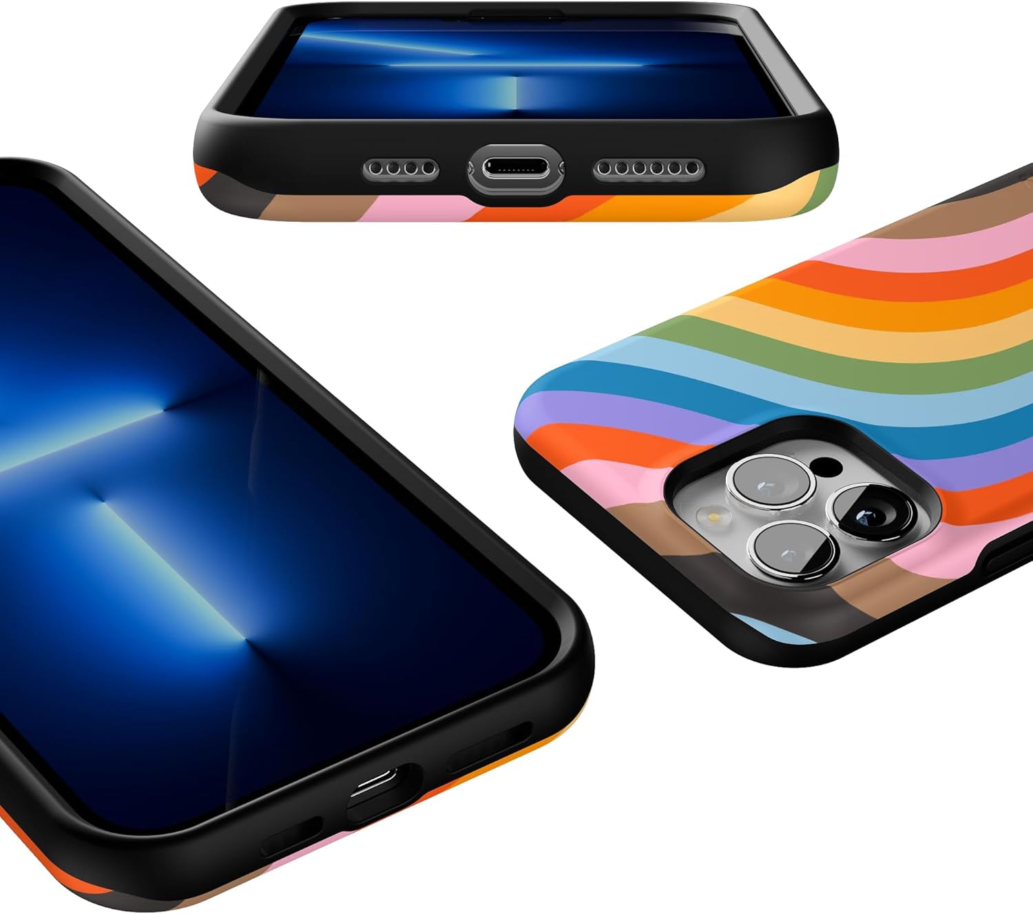 Casely iPhone 13 Pro Max Case | Love for All | Rainbow Pride | Bold Protective Design | Compatible with MagSafe