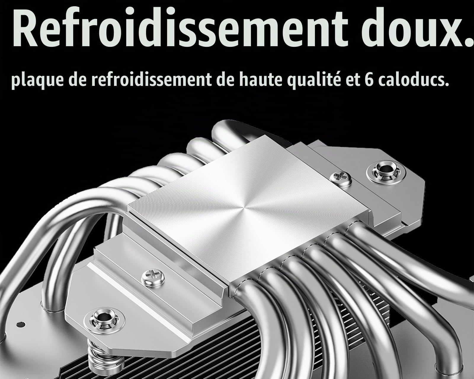 Xilence CRYON M806D.B Refroidisseur CPU à air Dual Tower, 260 W TDP, 2× ventilateurs PWM 120 mm silencieux, finition aluminium brossé, Intel LGA 1851/1700/1200/1150/1151/1155/1156 & AMD AM5/AM4