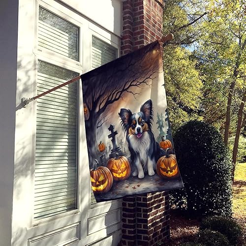 Miniatura 9 de Caroline's Treasures DAC2011GF - Bandera decorativa para jardín de Halloween con diseño de beagle para jardín, jardín, jardín, jardín, multicolor