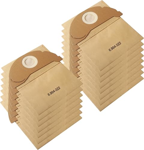 15 sacs d'aspirateurs pour Kärcher WD2 WD2 Premium MV2 WD 2.200 