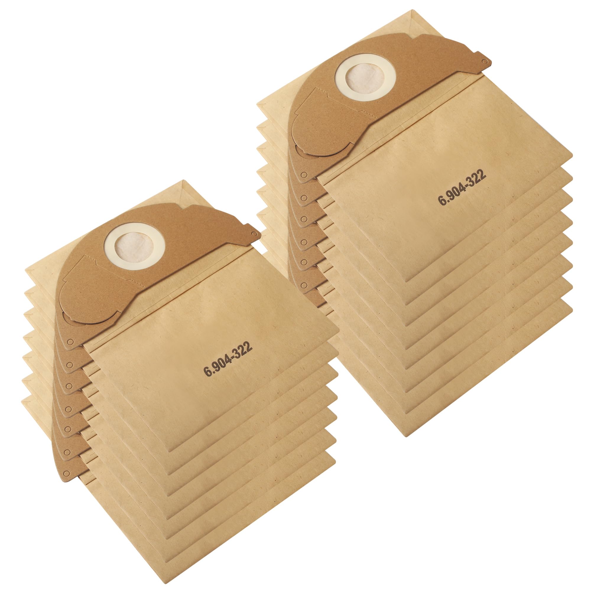 15 Stück Staubsaugerbeutel für Kärcher WD2,Wiederverwendbare Beutel, Papierfilterbeutel für Karcher WD2 MV2 WD 2.200 WD2250 A2004 A2054 A2099,für kärcher 6.904-322.0 Staubbeutel Gewerbe, Industrie & Wissenschaft