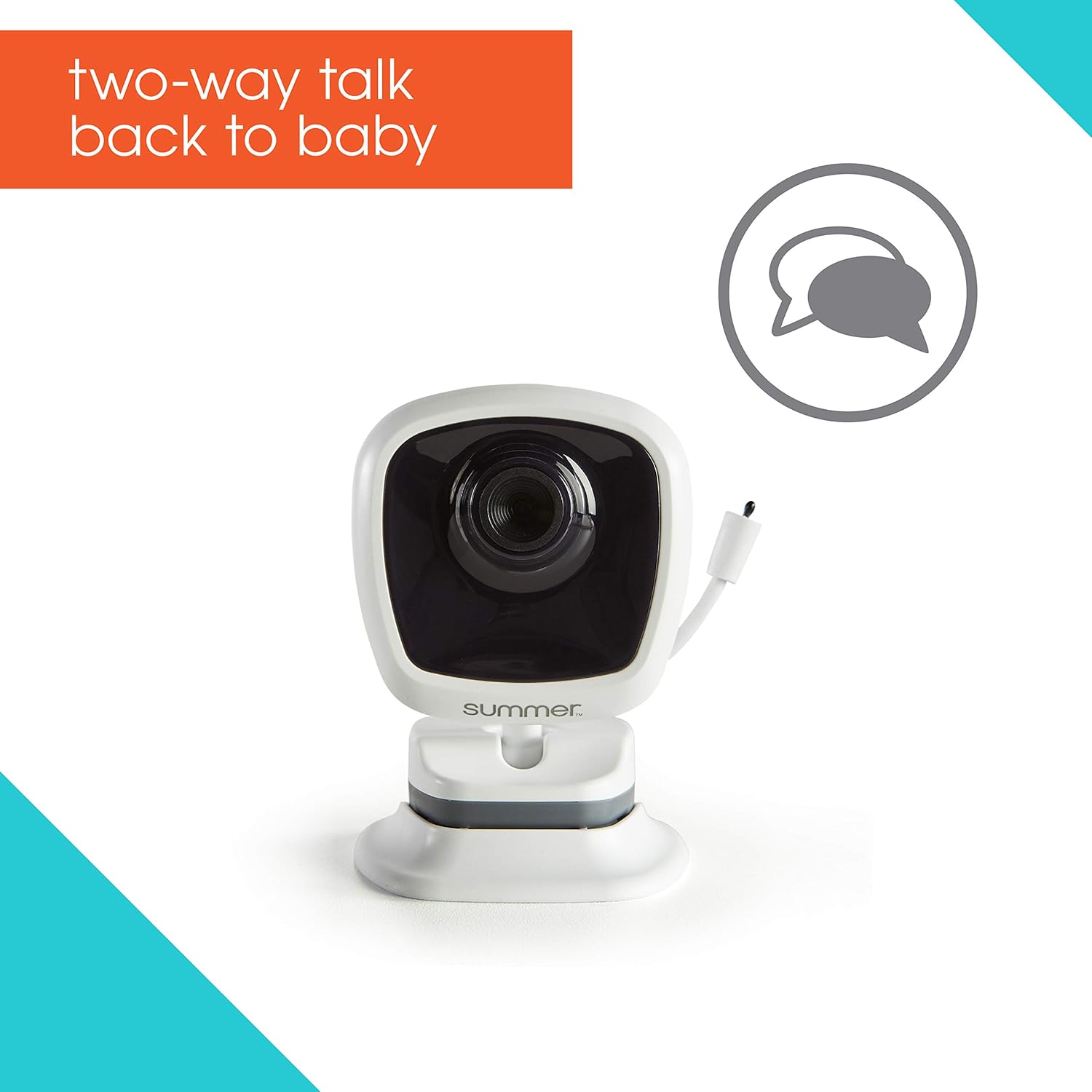 Summer Infant Lookout Baby Monitor showing room temperature