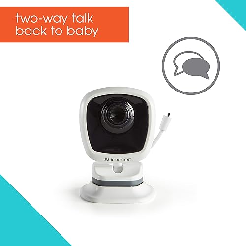 Miniatura 5 de Summer LookOut Duo - Monitor de bebé con video LCD de 5 pulgadas 2 cámaras  Monitor de bebé con zoom digital con rango de 1000 pies  Cuenta con